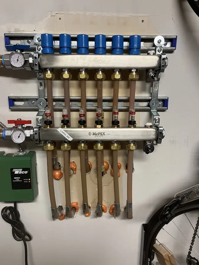 Plumber performing Gas Leak Detection at a residential property in Paulsboro